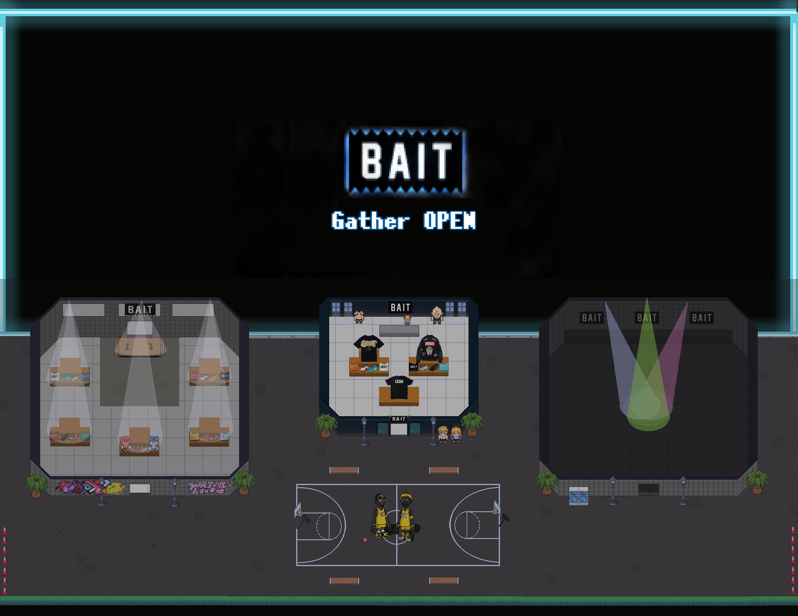 BAITがどこか懐かしさを感じる2Dメタバース「Gather」内にて、アパレルブランドとして初のBAIT Gather Storeをオープン