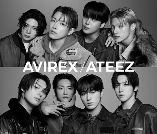 世界的に注目を集める韓国8人組ボーイズグループ「ATEEZ」と、ブランド50周年を迎えた「AVIREX」とのスペシャルルックが公開！