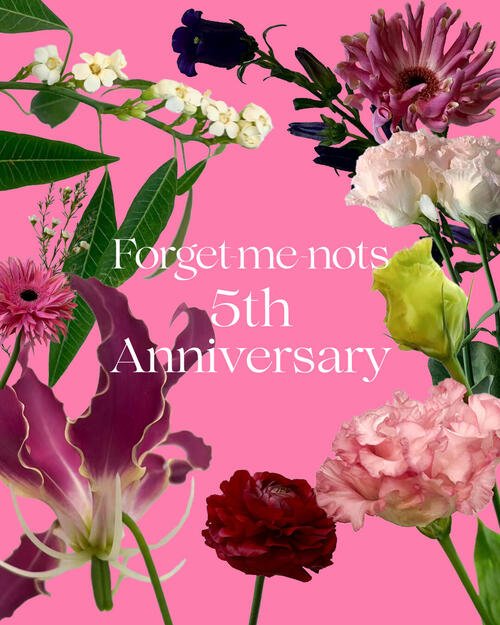 「Forget-me-nots」が5周年。EW.Pharmacy別注アイテム販売、周年LOOKBOOK公開、そしてNIKE T90 SHOX MAGIA新色2色を先行発売