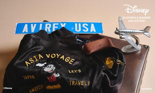 「AVIREX」と「DISNEY」コラボレーションアイテム発売！