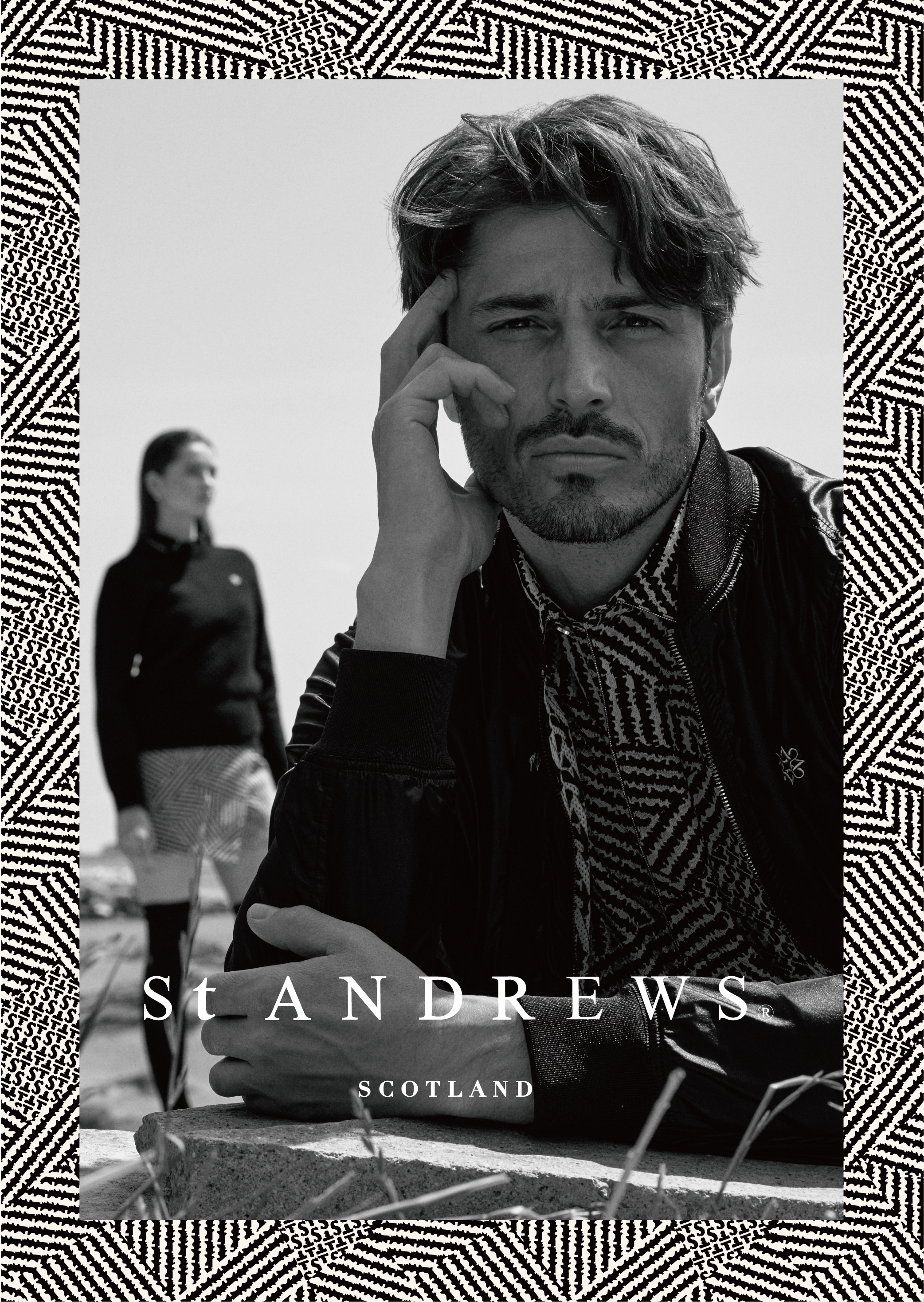 St ANDREWS】オンラインショップ限定キャディバッグ<WHITE×BLACK>を9
