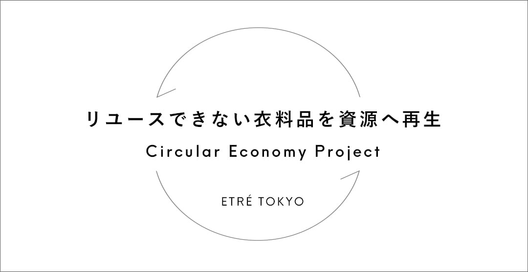 リユースできない衣料品を資源へ再生 Circular Economy Project